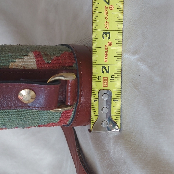 The Nomadic Collection Turkish Kilim leather bucket style bag vintage bohemian - Picture 12 of 16